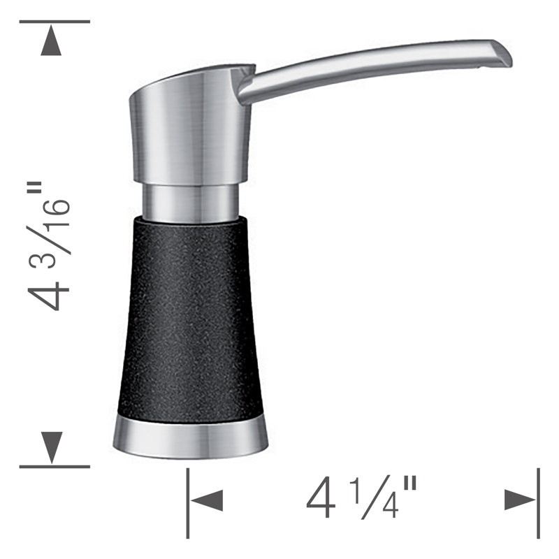Distributeur de savon Artona, Anthracite