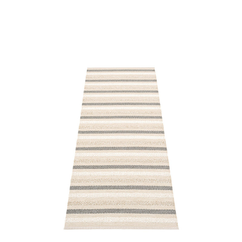 Grace Cream/Gray/White Rug, Brown/Beige, Runner 2'3" x 6'6"
