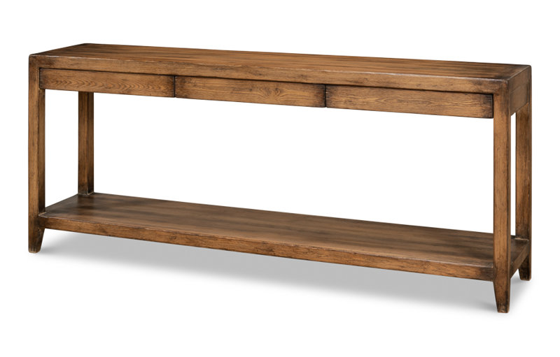 Anton 72'' W Solid Wood Console Table, Brown