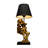 Glamorous Table Lamp with Metal Base, Black & Gold | 22.8 x 22.8 inches Cap, 22.4 inches Height | On/Off Switch on Cable, CE Certified, E27 Max 40W Socket | Perfect for Modern Home Decor, Stylish & Functional Design