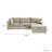 Kenda 4 - Piece Slipcovered Sectional-1319690861