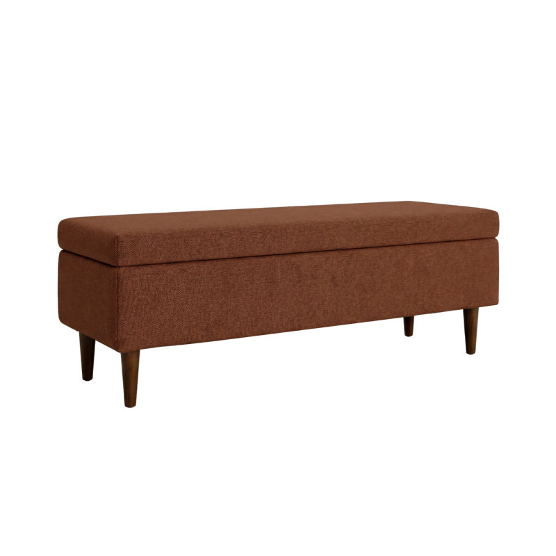 Essential Storage Bench, Redwood Hemp Blend, Dark Brown