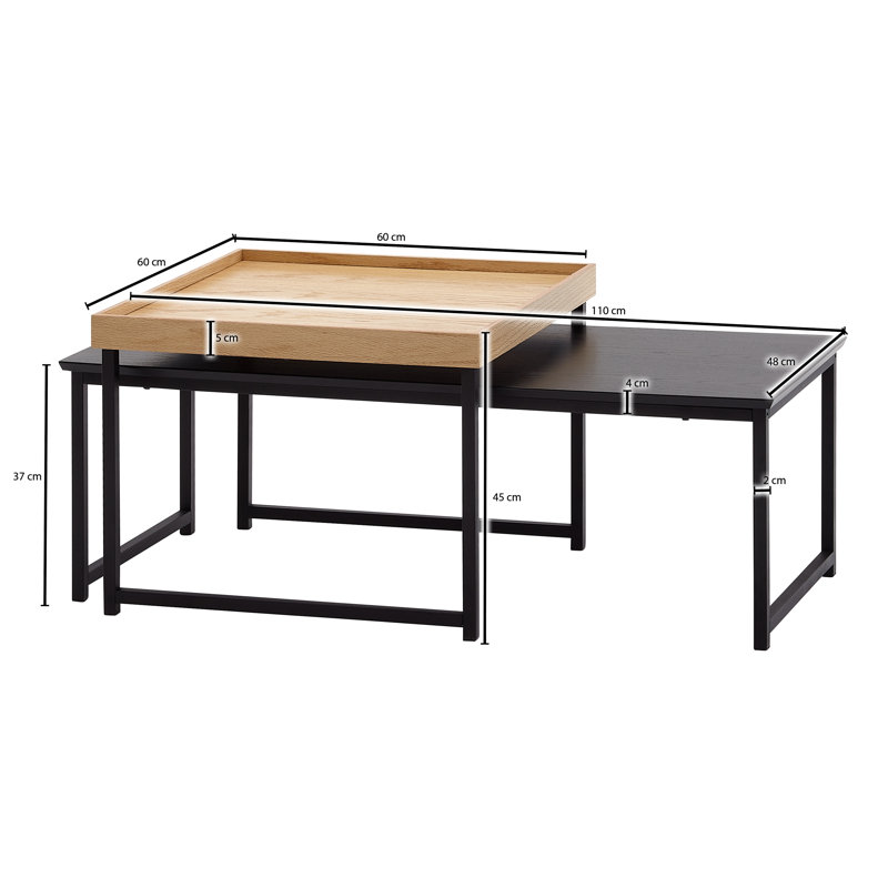Jashelle Coffee Table, Brown/Black