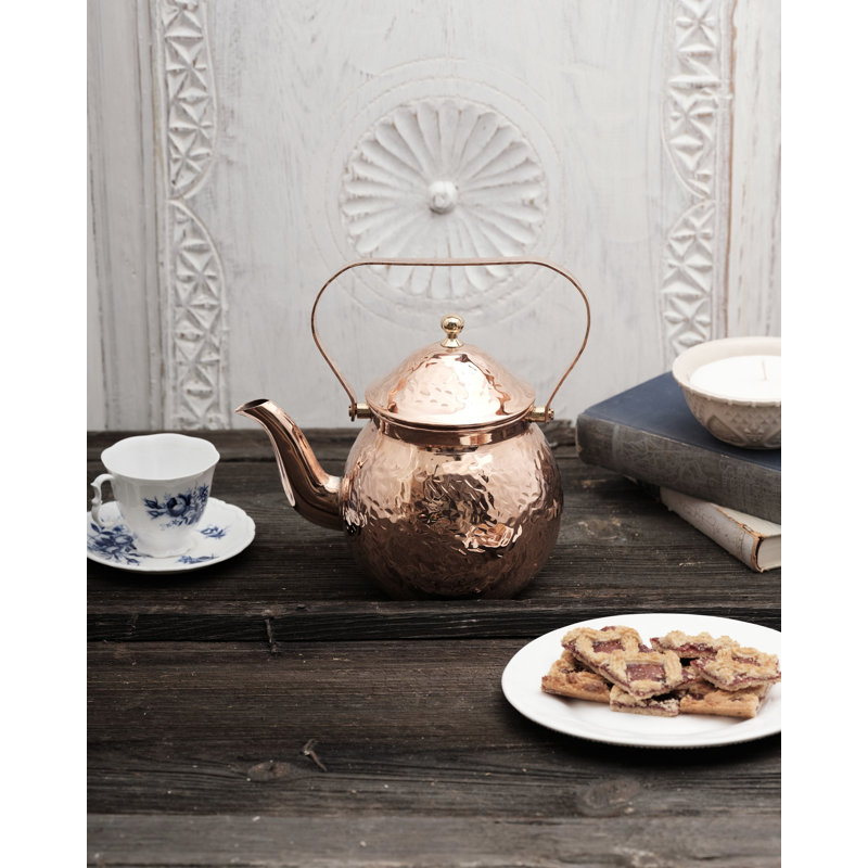 Vintage Inspired Copper Teapot