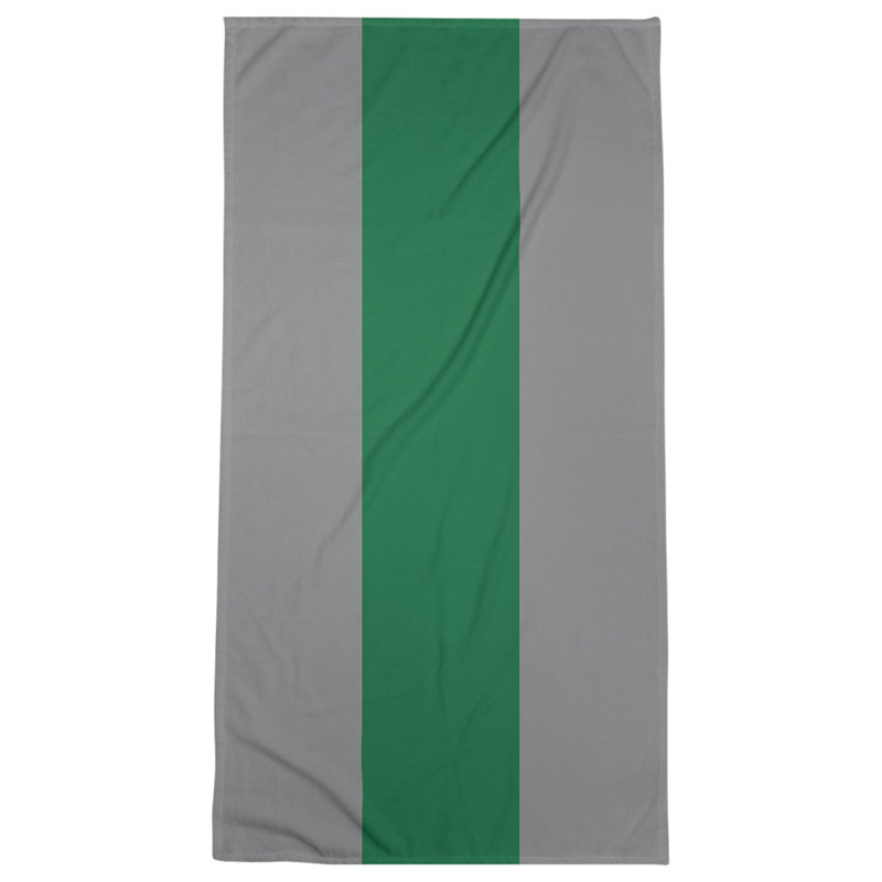 Bath Towel, Dark Gray/Green
