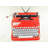 Red Typewriter Machine Duvet Cover | Unique Home Decor