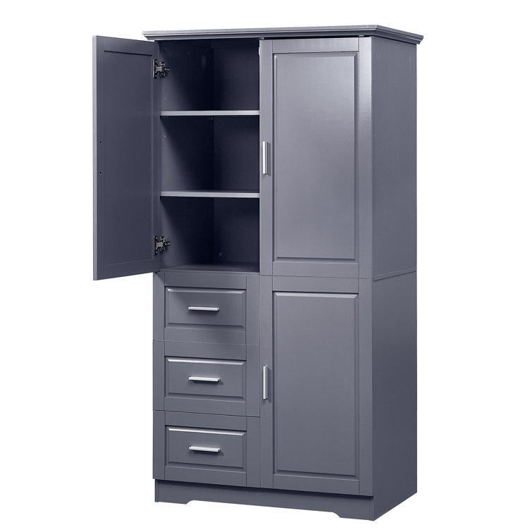 Wildon Home® Arkansas Tall Bathroom Cabinet, Freestanding Storage