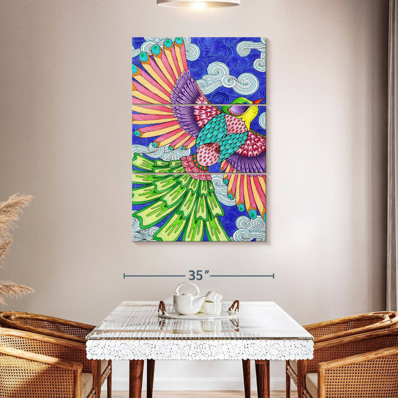 Brampt Winged Things, couleur IV, H 50 po x l 32 po