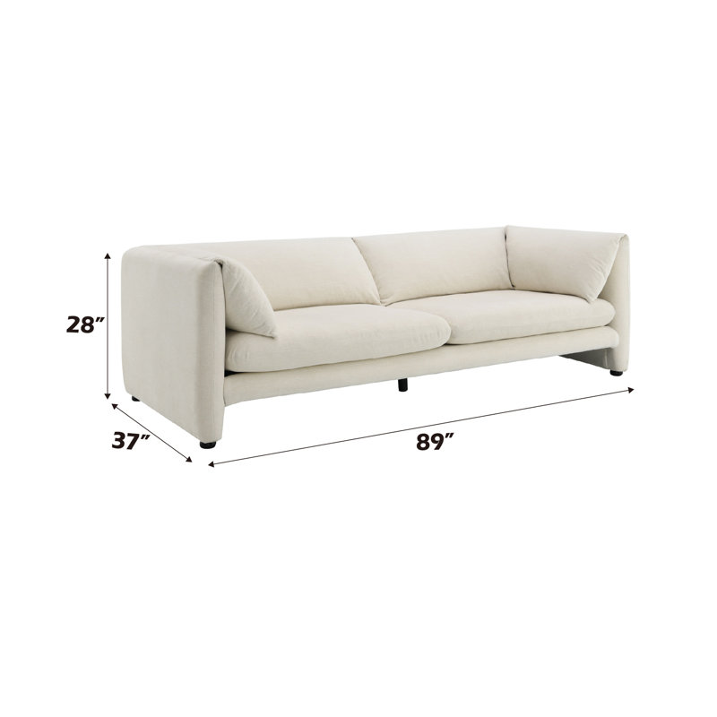 Jaeda Beige Boucle Sofa