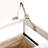 Wood Rolling Laundry Hamper