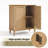 34.5'' Sideboard with Solid Wood Legs & 2 Adjustable Shelves, with Natural Wood Grain-71388928