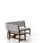 Curved Dining Bench Mid-Century Modern Upholstered Curved Bench