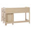 Bureau d'angle moderne en L avec rangement de tiroir-649187306