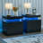 LED Nightstand with Drawers-690405941