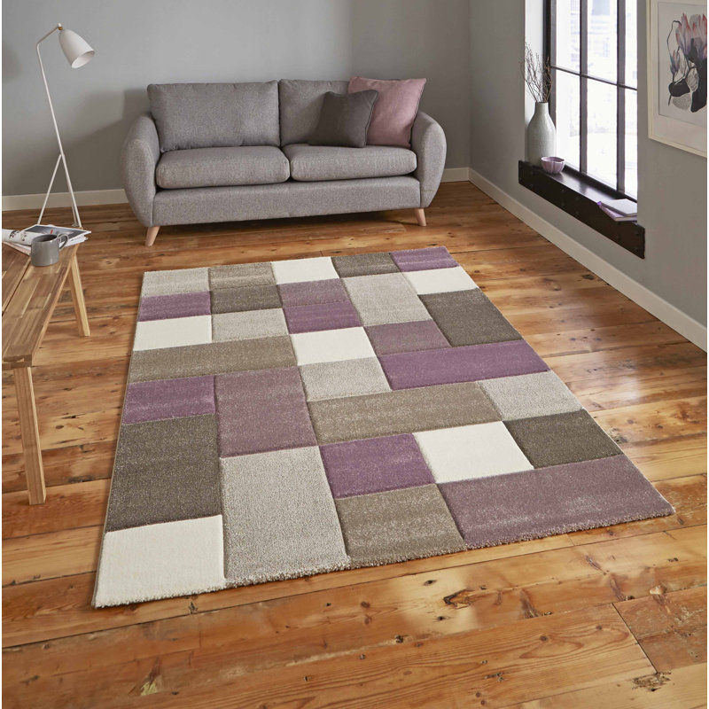 Brooklyn area rug Machine Woven Rectangle Beige/Purple, Rectangle 160 x 220cm
