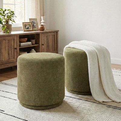 18.5" Wide Swivel Ottoman (Set Of 2)
