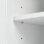 Grande armoire de rangement avec trois tiroirs pour salle de bain / bureau, blanc (ancien SKU: WF299282AAK)