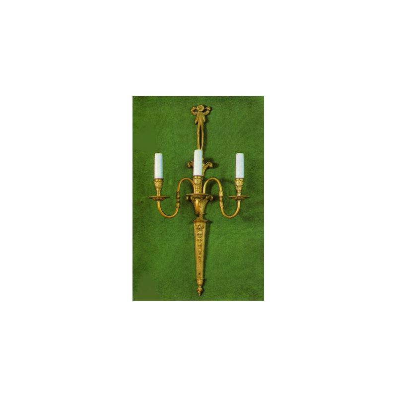 Cowie Candle Wall Light, French Gold