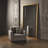Beaumont Floor Mirror-Gold Leaf