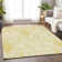 Premium Machine Washable Prisco Gold Rug