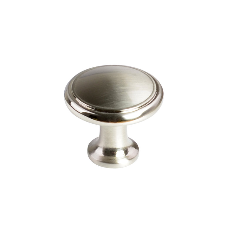 Poignée champignon 1 3/16" diamètre multipaquet, Nickel satiné