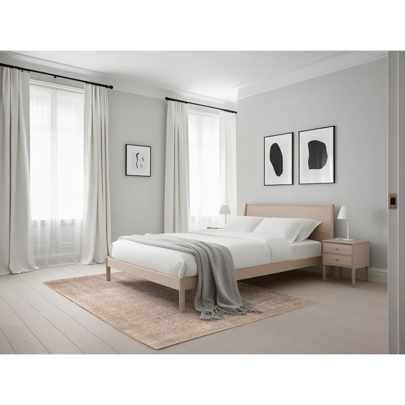 Tapis brun contemporain, Rectangle 5 pi x 7 pi