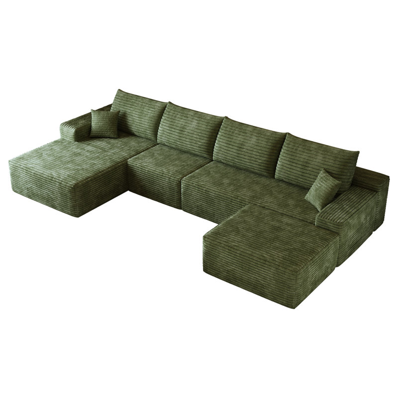 Cloud Sectional Sofa, 37.8" H x 135" W x 69.7" D
