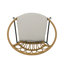 Chaise de patio avec coussin Cece