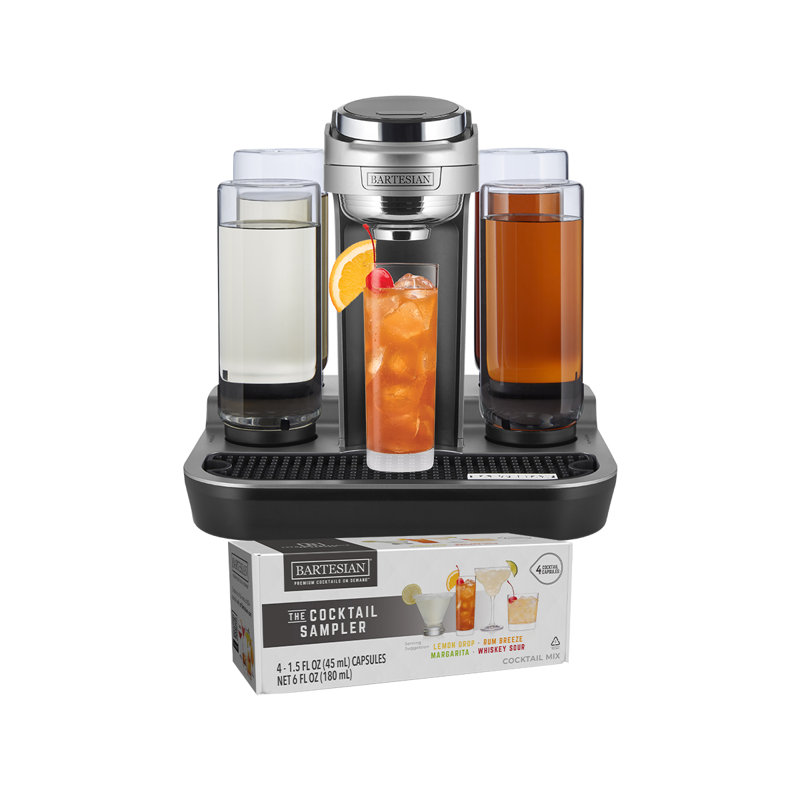 Machine à cocktail professionnelle Bartesian + paquet de 4 capsules de cocktail
