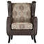 Fauteuil club à oreilles Brookridge Brown