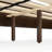 Mid-Century Modern Solid Wood Platform Bed with Cross-patterned Headboard-612561342-612561343