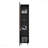 Stained Walnut Storage Cabinet With Fixed Shelf-1079949586