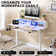 48"Home Office Height Adjustable Standing Desk,Computer Desk With Keyboard Tray, Power Outlets, Led Lights & Monitor Shelf,Usb Ports And Hooks