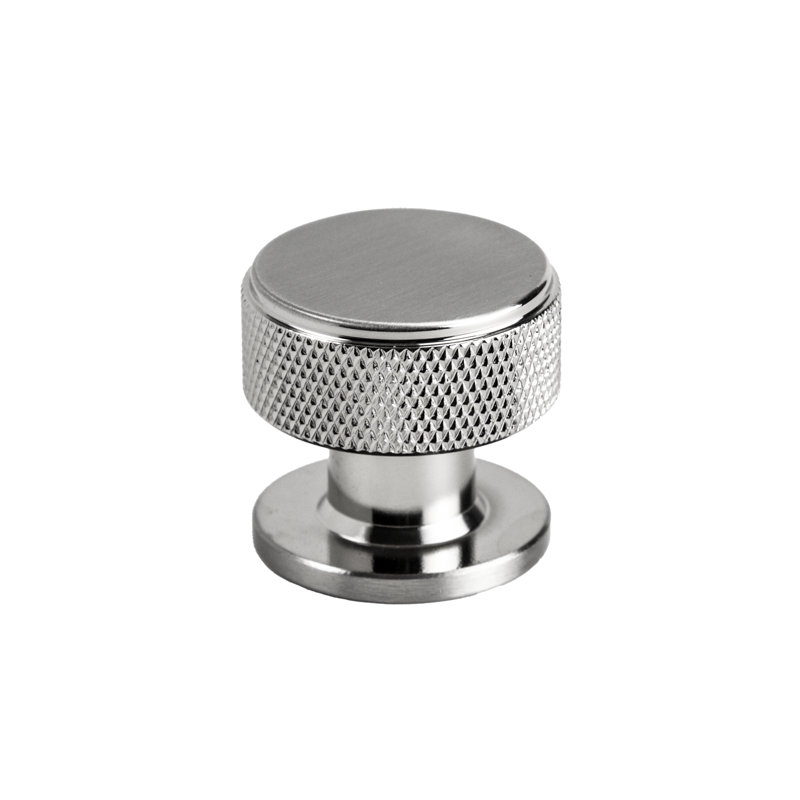 Boutons ronds Zenith (ensemble de 10), Nickel brossé