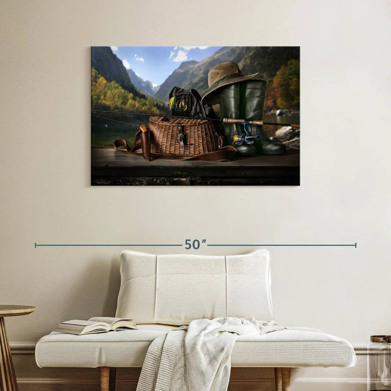 Senne Fishing Time, 26" H x 39" W