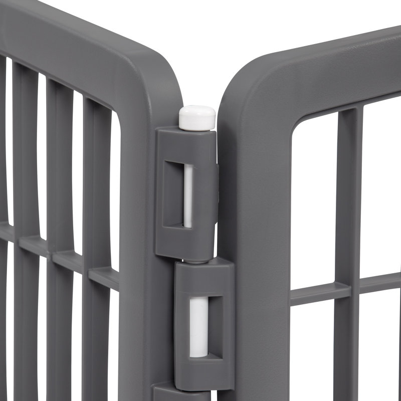 Gray Heavy-Duty Plastic Pet Playpen Add-On Panels