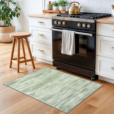 2'x3'Modern Abstract Rug For Entryway, Lime Green Super Soft Small Area Rug, Washable Non-Slip Kitchen Rugs, Low-Pile Mat For Bedside, Indoor Door Mat