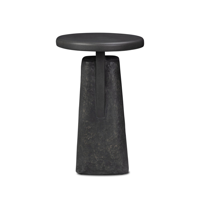 Daro Outdoor End Table-Charcoal Concrete