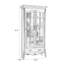 Vitrines en bois massif noisette + verre