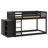 Twin Over Twin Bunk Bed With Drawers And Shelves-1395446683