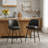 Swivel Upholstered Faux Leather Counter Stool-433224181-433224176