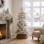 Sapin de Noël pré-éclairé givré Johvan-910065906