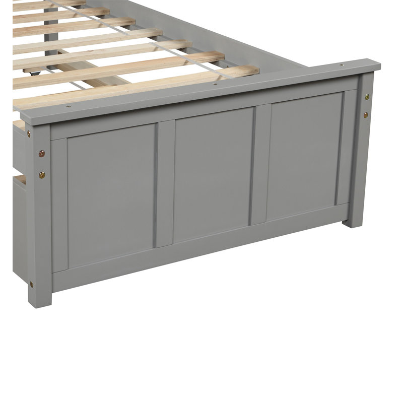 Lit de jour simple avec couchette Unadilla, gris