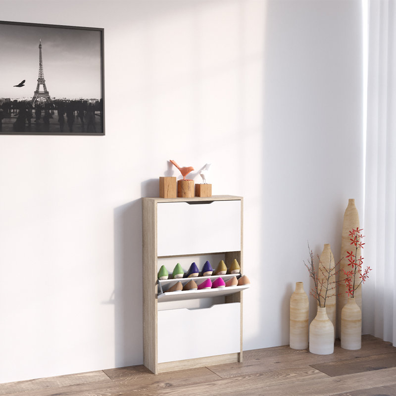 16 Pair Shoe Storage Cabinet