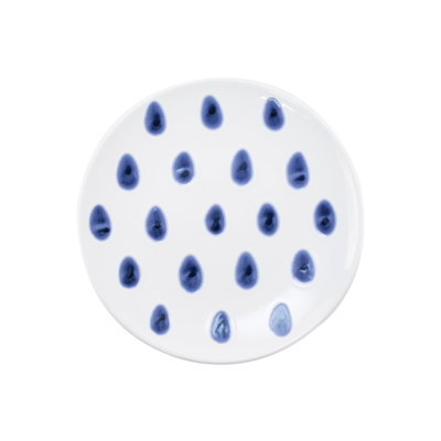 Santorini Handmade Hard Ceramic Salad/Dessert Plate