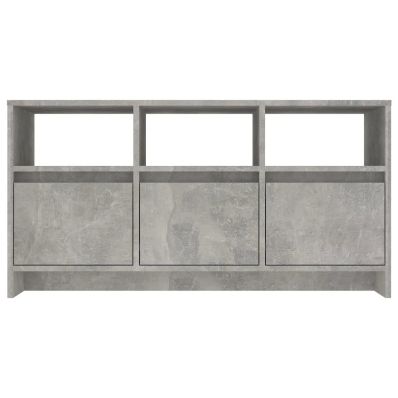 Greysi Unfinished TV Stand, Concrete Grey