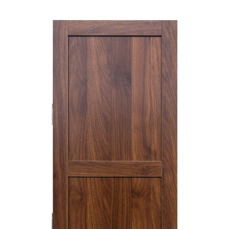Armoire de cuisine, buffet autoportant en noyer avec portes et tablettes, armoire de rangement pour cuisine, salon et salle à manger