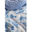 Stripes & Floral Reversible Cotton Duvet Cover Bedding Set by Leruum-1830437930-1830437931