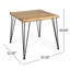 Table de salle à manger robuste pour l'extérieur - 32,5 po en bois et eau