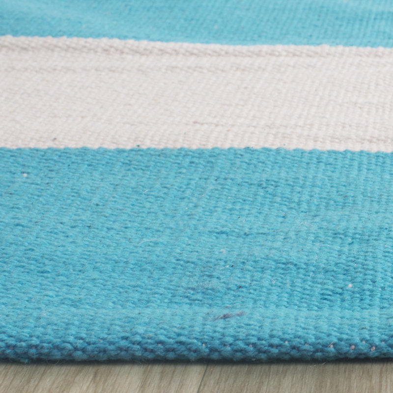 Dunkelberger Striped Cotton Hand Woven Area Rug, Rectangle 122 x 183 cm